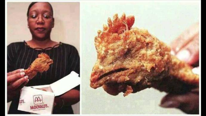 What is the nastiest thing you have got in your fast food?