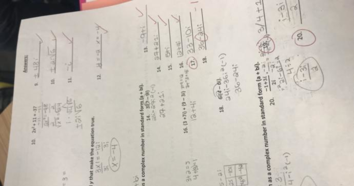 Does this math seem hard (11th grade algebra)? - GirlsAskGuys