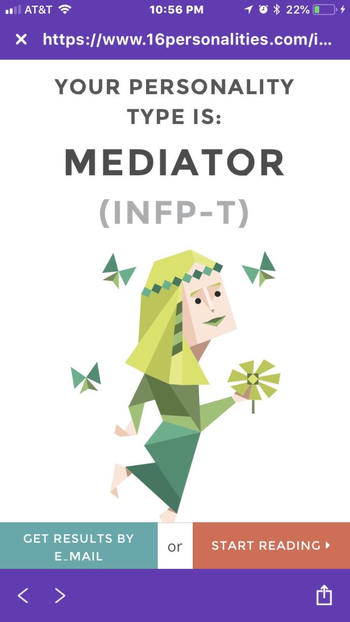 What is your Myers Briggs personality test results?
