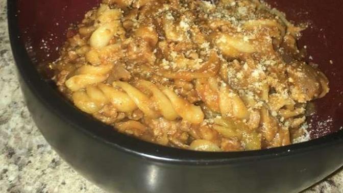 Rate my beef rotini?