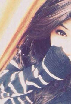 Why do some girls only take pictures of half of their faces?