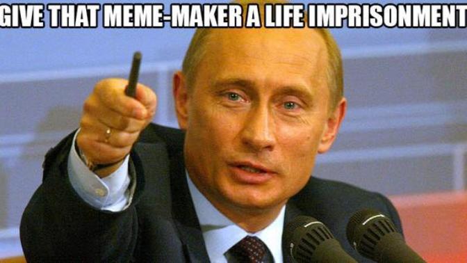 A Russian woman jailed over a "OFFENSIVE" memes?