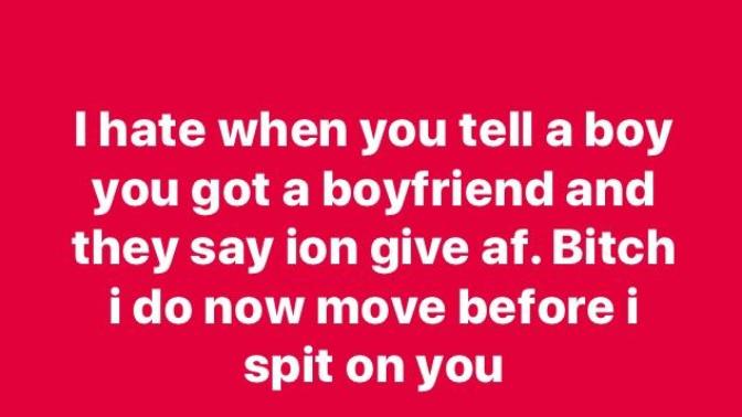 Would you be suspicious of your girlfriend cheating if she posted this on Facebook?