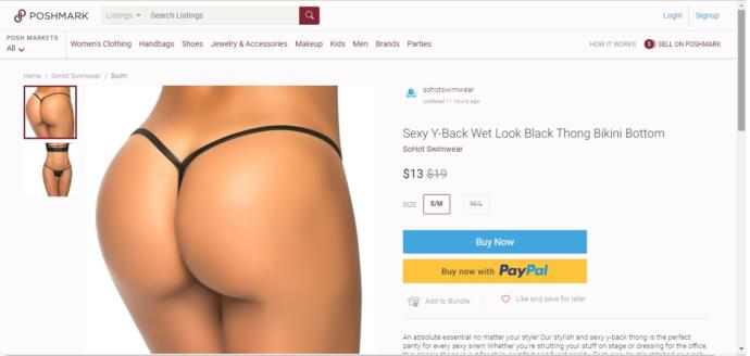 Is a bare butt considered nude?