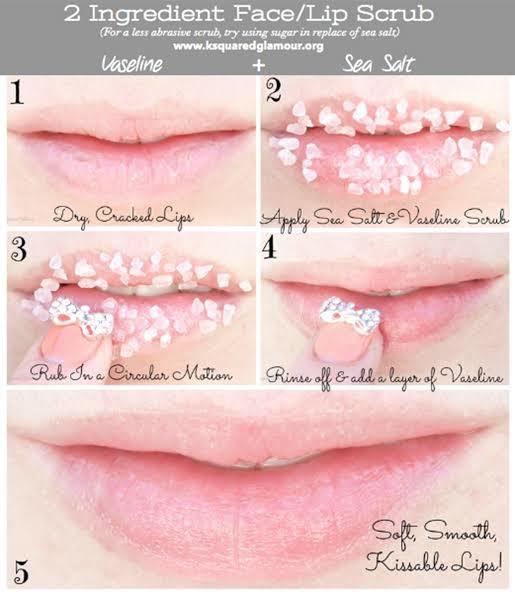 lip scrub: sugar vs. salt vs. coffee grounds?