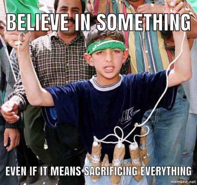 "Believe in something even if it means sacrificing everything" Agree or disagree?
