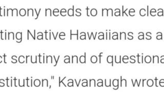 Do you believe Brett Kavanaugh is the best that the america law system has to offer for the Supreme Court position?