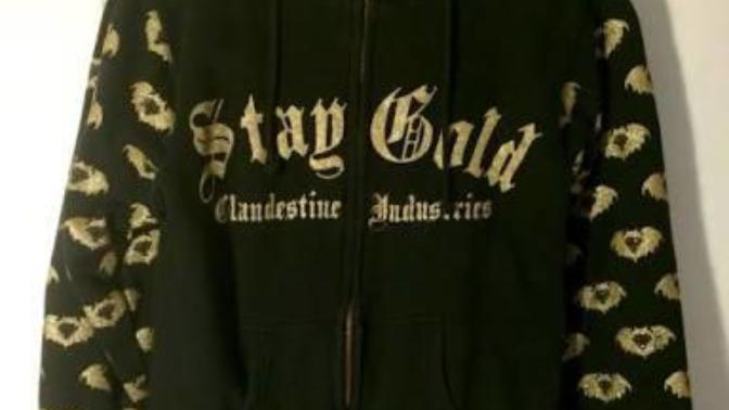 Do you like this black and gold glitter hoodie?