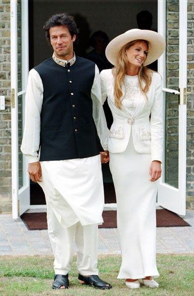Pakistan's prime minister, former cricket captain Imran Khan with Jemima
