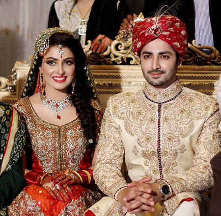 Pakistani celebrity couple- Aiza and Danish