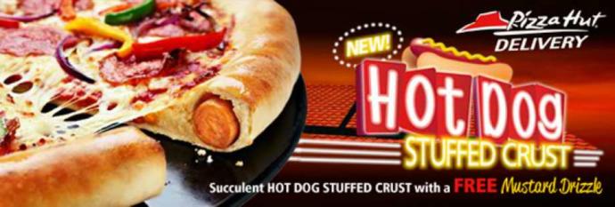 Yes or No to hot dog stuffed crust in pizza?