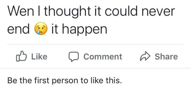 Me and my boyfriend had a little fight and instead of telling me these things in person he put it on Facebook? We live together?