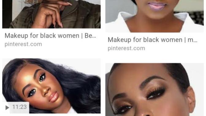 What's up with black women and makeup?