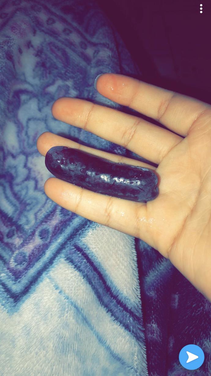 Either my grape is big or my finger is just small.