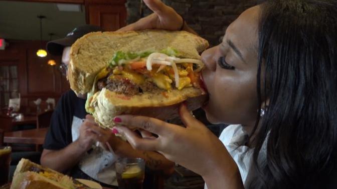 Today is National Cheeseburger Day! Would you pay $200 to try this 50-pound cheeseburger?