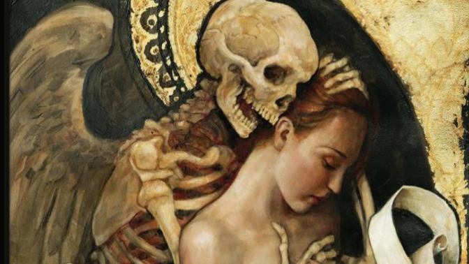 What Do Art with a Woman and Grim Reaper really mean?