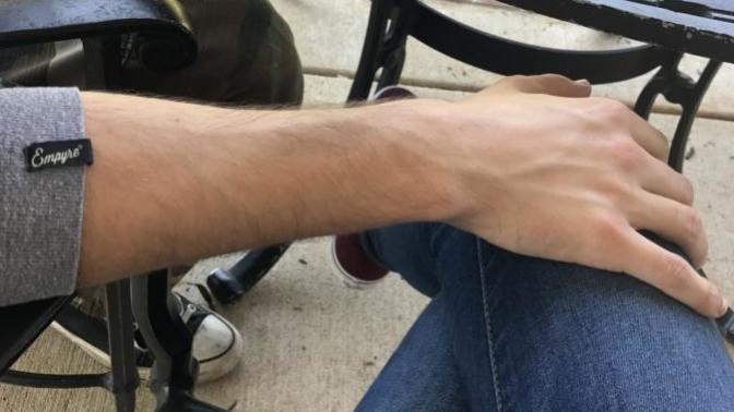 He has to have a hand on my at all times?