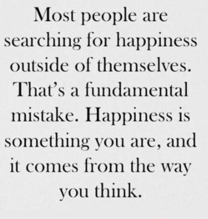 Where does your happiness lie?