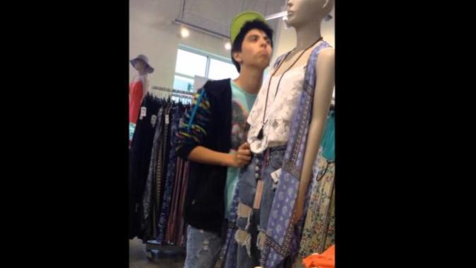 If you were at a clothing store and saw some guy fondling a female mannequin, what would you do?