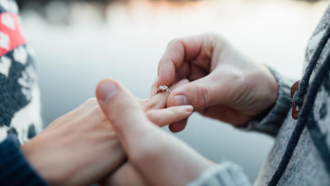 Would you expect your fiancé to somehow let people know he’s engaged?