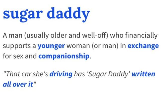 Girls, would you ever consider having a sugar daddy? Guys, would you ever consider being one?