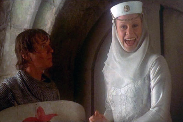 Has anyone seen/remember the girl scene in Monty Python and the holy grail?