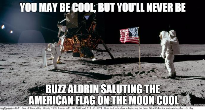 Liberal Hollywood mobie omits the planting of the momentous moment of the Stars and Stripes being planred during the first moon landing. Thoughts?