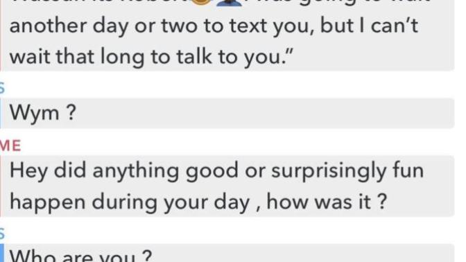 My crush said this do you guys think she is goofing or legit does not know? Because she gave me her Snapchat but if she did what do I say?
