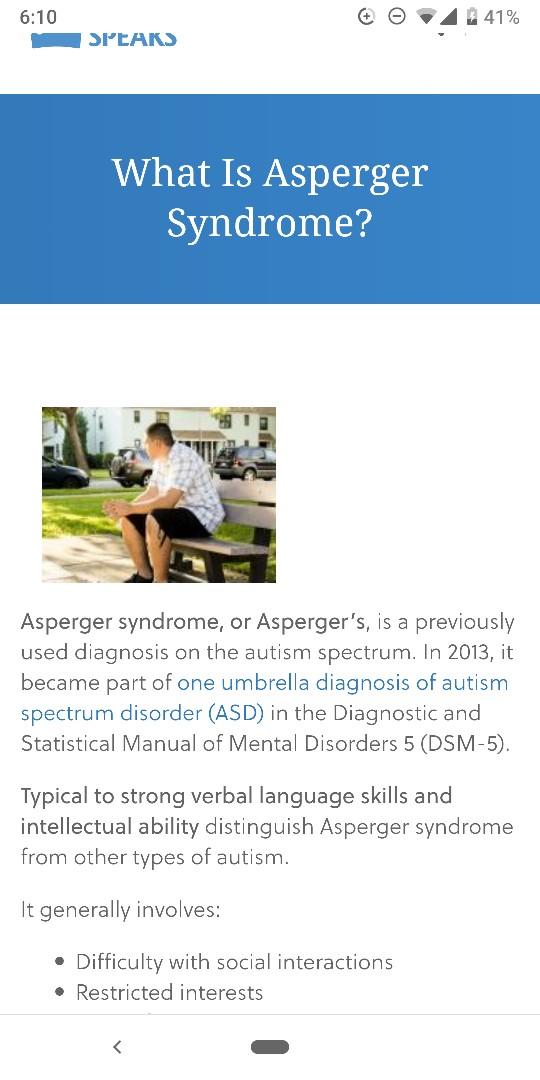 Dating aspergers adults