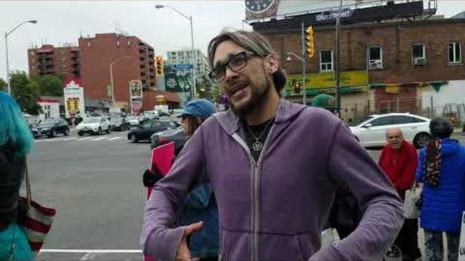 Man round house kicks woman pro-lifer then claims he meant to kick her phone. Your thoughts?