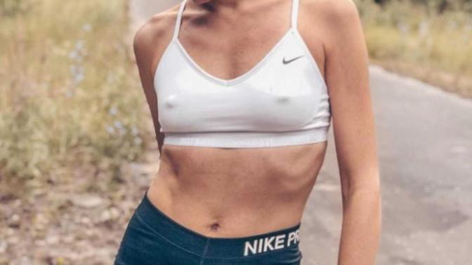 Does your nipple show like this when you work out?