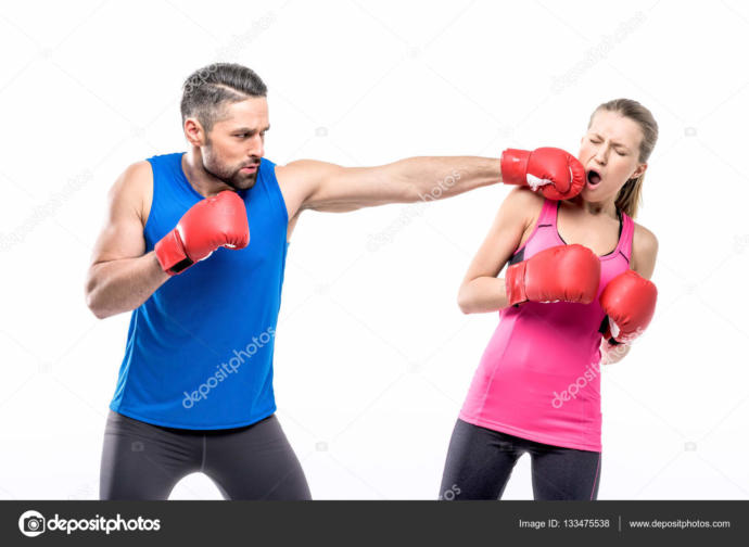 Should a man be allowed to hit a woman back after she hit him first?