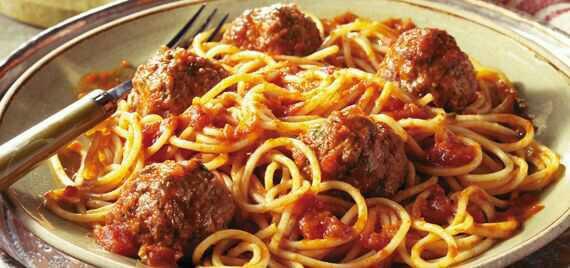 When cooking/serving spaghetti?