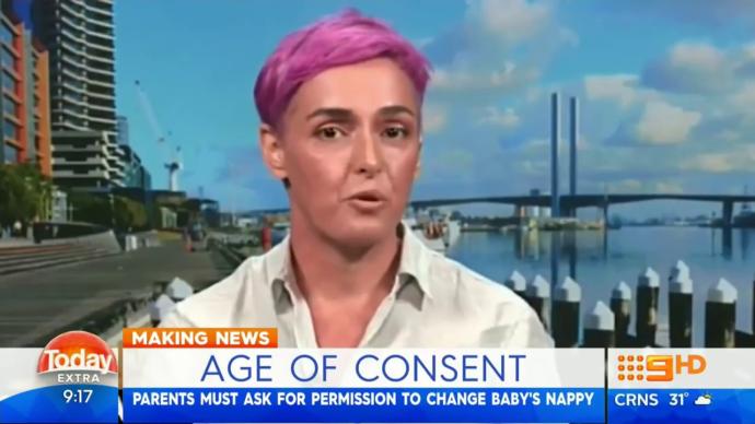 Is it child rape to change your baby's diaper without getting their consent?