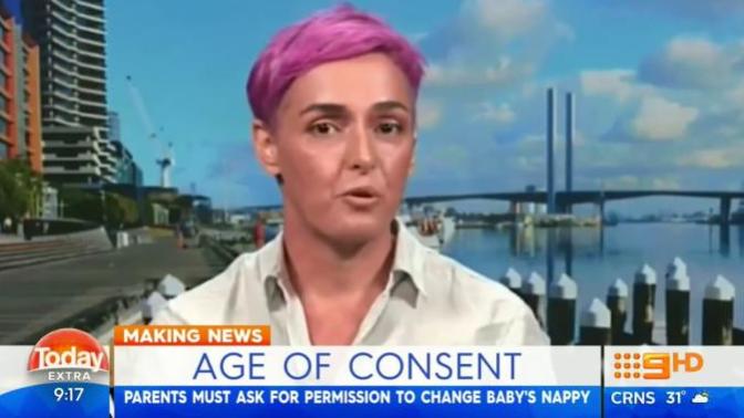 Is it child rape to change your baby's diaper without getting their consent?