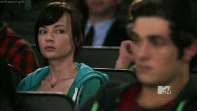 Why does she steal stares secretly?