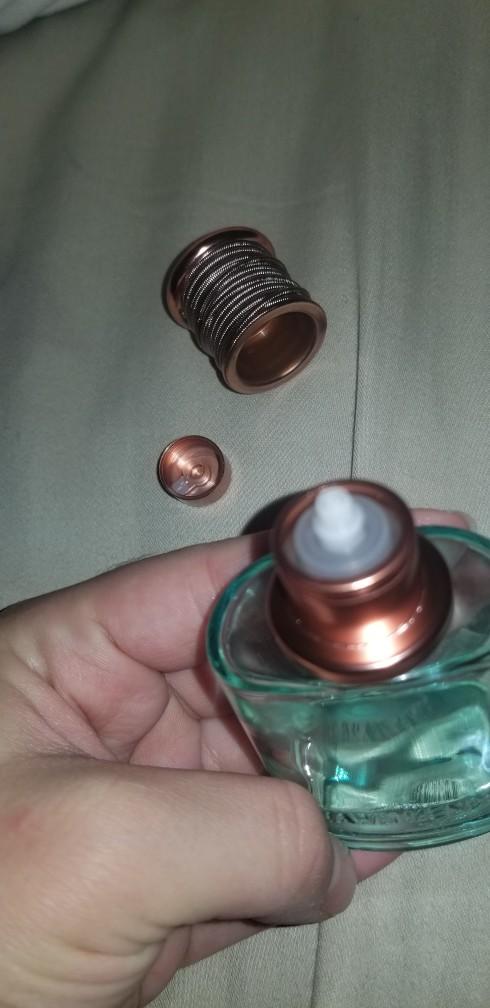 How do I open this glass perfume bottle to refill it with it breaking?