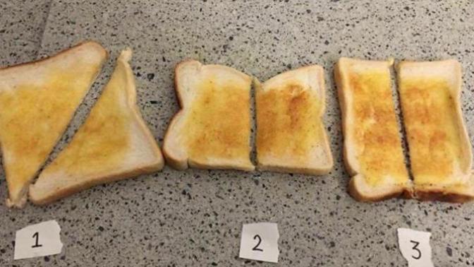 How do you slice your toast?