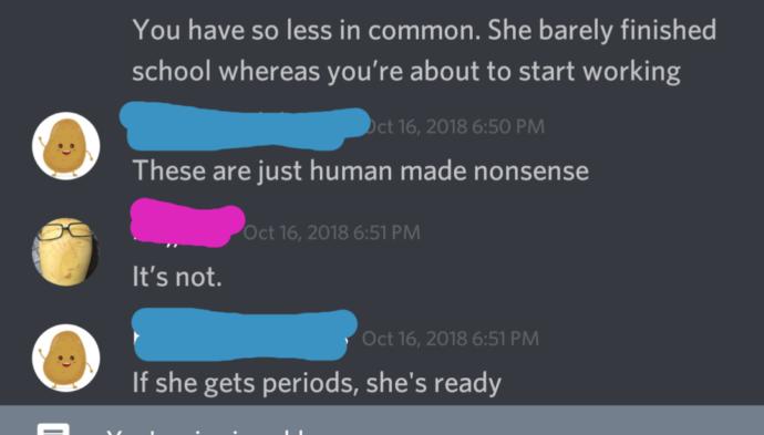 Do you agree with this guy's opinion on dating someone who is minor?