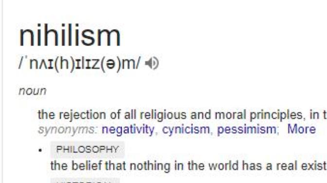 Is nihilism an objective truth?