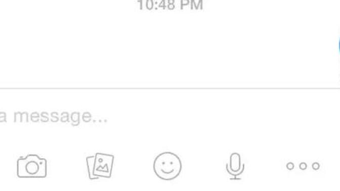 What does it mean when there's a white check mark by their name on FB instead of blue?