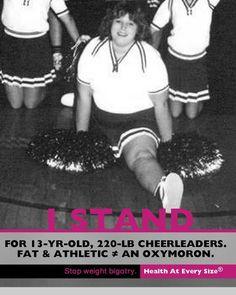 Should fat girls be allowed to be cheerleaders for fat acceptance?