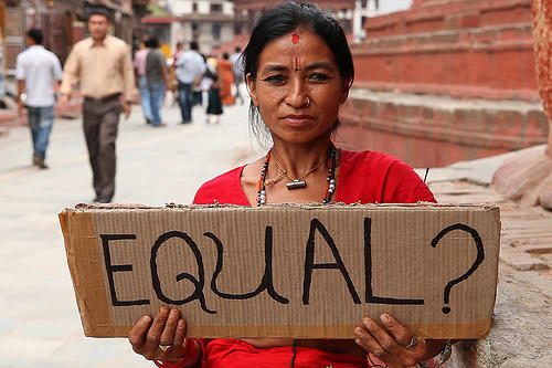 South-Asian woman from 3rd world