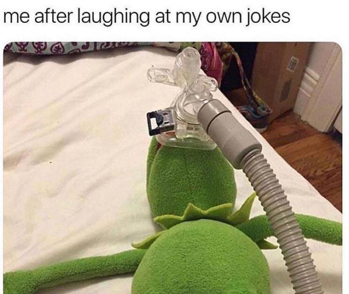 Do you laugh at your own jokes?