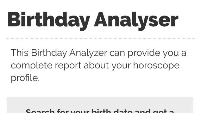 Do you find this horoscope website truthful?