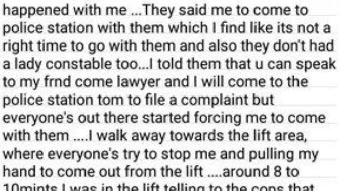 Woman gets into an altercation with security guard of her apartment, cops come and she strips in front of them? Who is true aggressor acc. to you?