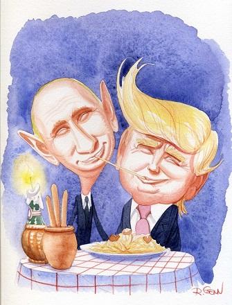 Isn't it ironic that Trump was elected by many fake news articles funded by Russians?