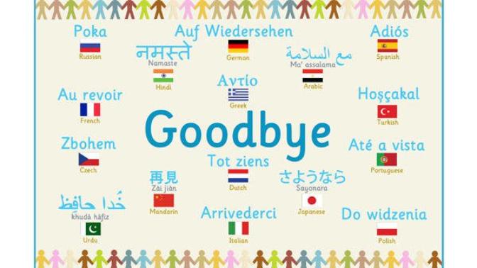 How do you say goodbye in your native language?