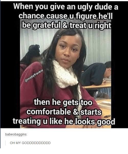 Is it shallow if I do not forgive his attitude because of his look?