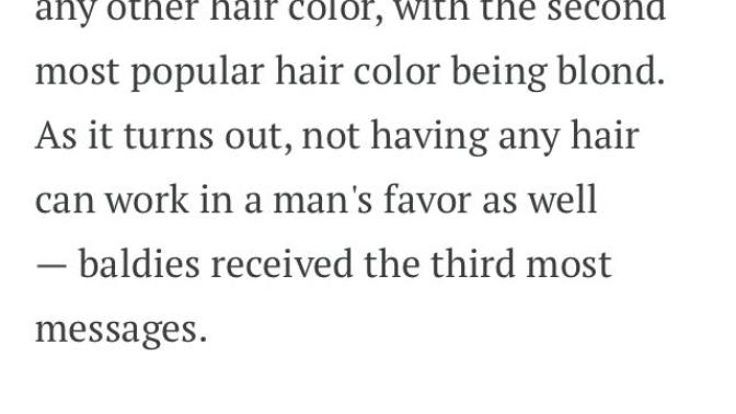 Red haired men are the least dateable guys in the dating scene?